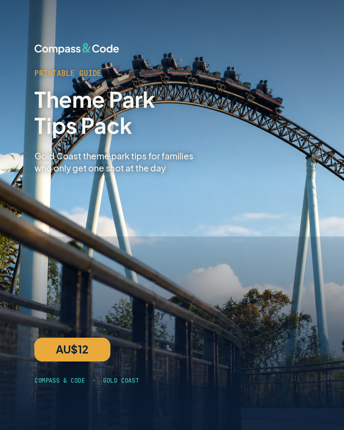 Gold Coast Theme Park Tips Pack printable cover